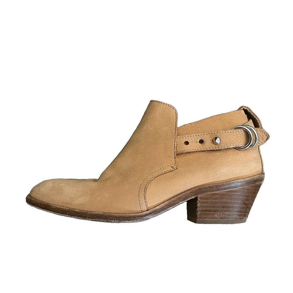 Rag & Bone Women's 7.5 Sullivan Nubuck Ankle Booties Tan Suede Leather